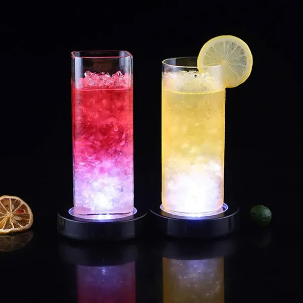 Luminous Wine Glass Coaster Gravity Sensing Saves Power