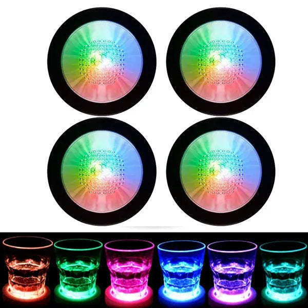 Luminous Wine Glass Coaster Gravity Sensing Saves Power