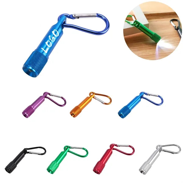 Led Mini Flashlight Keychain With Carabiner