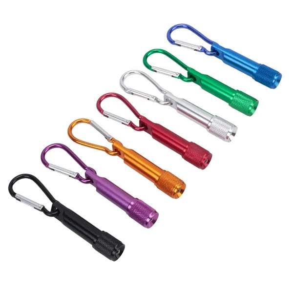 Led Mini Flashlight Keychain With Carabiner