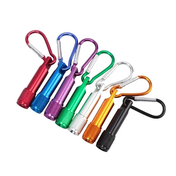 Led Mini Flashlight Keychain With Carabiner