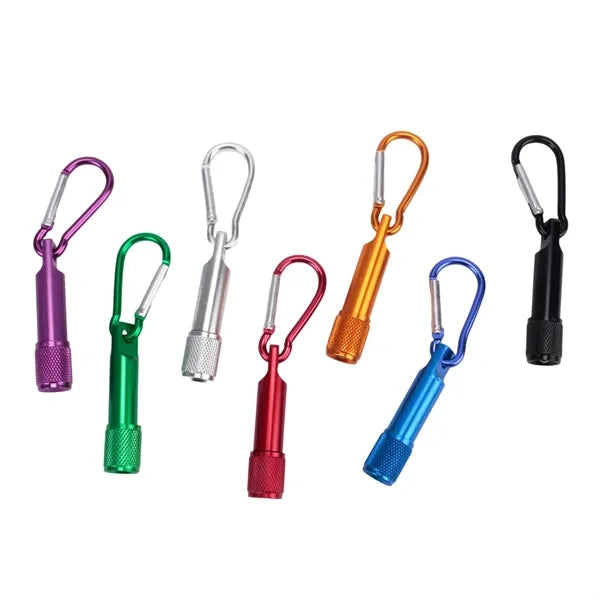 Led Mini Flashlight Keychain With Carabiner