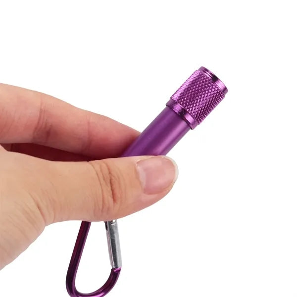 Led Mini Flashlight Keychain With Carabiner