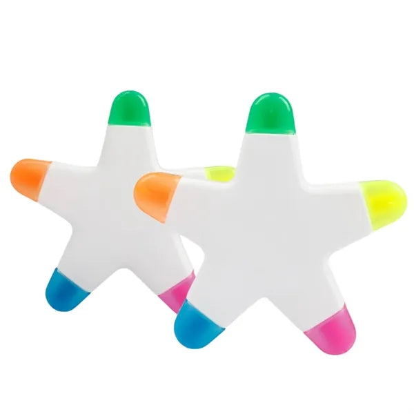 Star Shape 5 Color Highlighter Marker