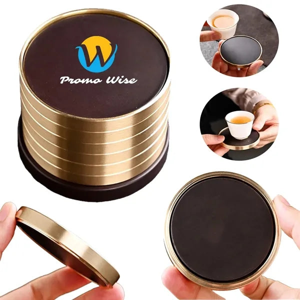 Paulownia Wood Tea Coasters Are Heat-Insulating Stackable