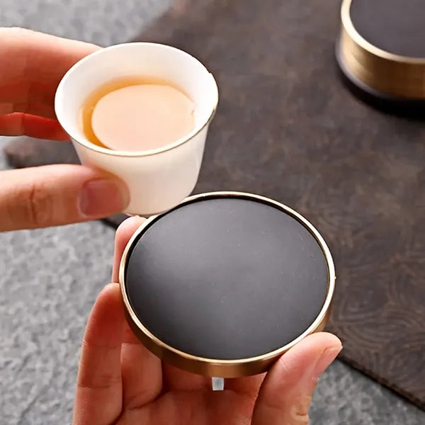 Paulownia Wood Tea Coasters Are Heat-Insulating Stackable