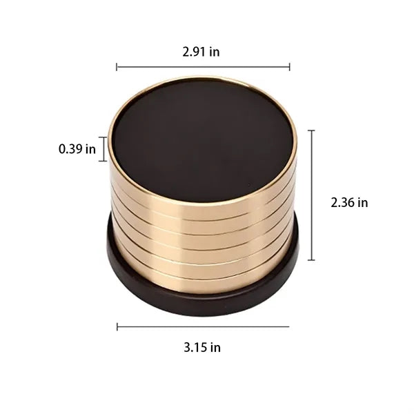 Paulownia Wood Tea Coasters Are Heat-Insulating Stackable