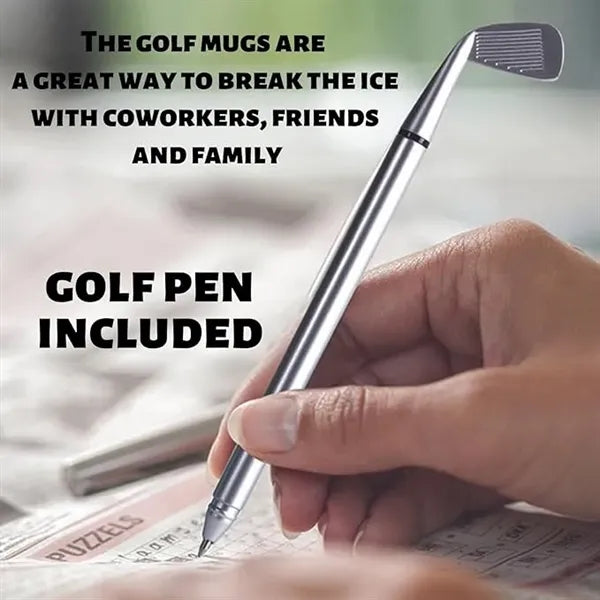 Pitch Putt ceramic mug W/Pen And Mini Golf Ball