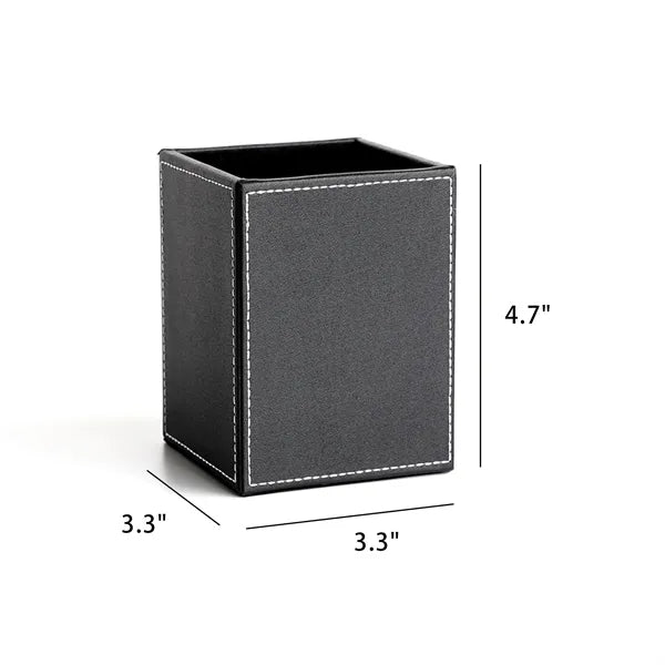 Leather Square Pen Holder