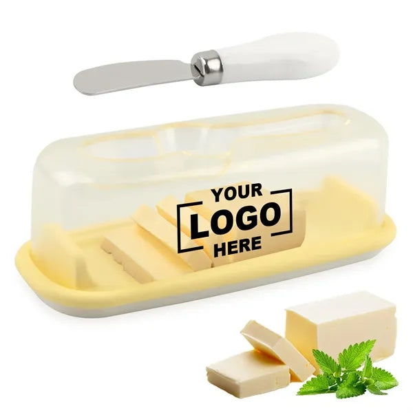 Airtight Butter Dish with Lid & Knife