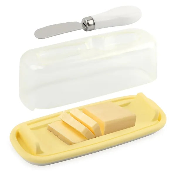 Airtight Butter Dish with Lid & Knife