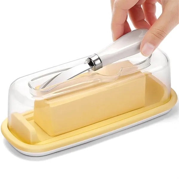 Airtight Butter Dish with Lid & Knife