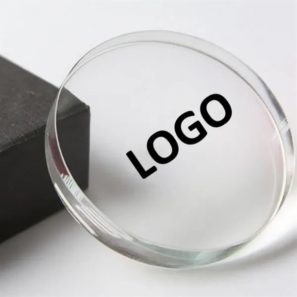 Elegant Clear Crystal Paperweight