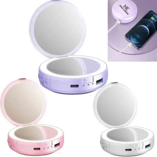 4-in-1 Travel Mirrors with Power Bank