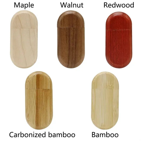 Oval Wood USB Flash Drives