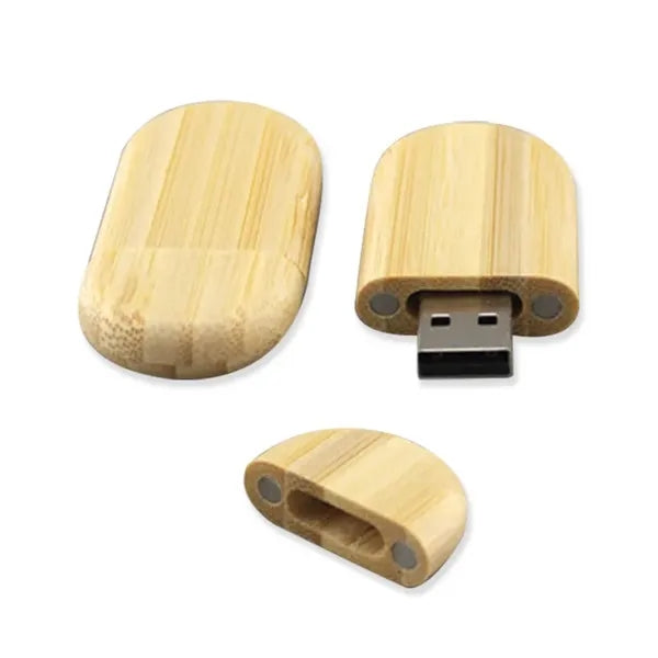 Oval Wood USB Flash Drives