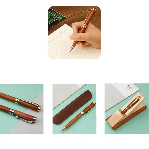 Rotatable Wooden Signature Pen