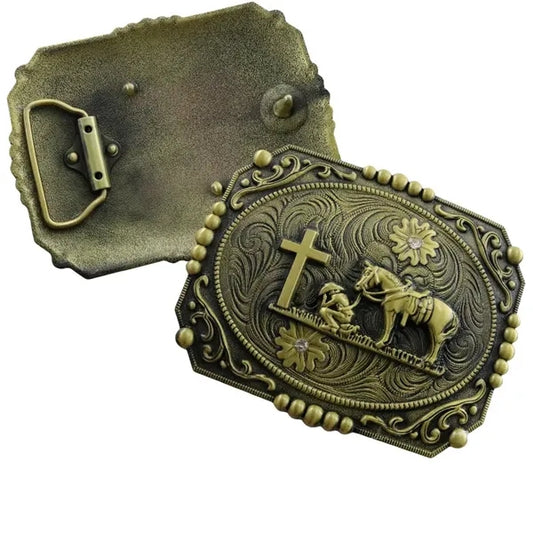 Western Belt Buckles # Antique Cowboy Rodeo Style
