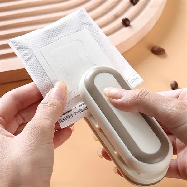 Small Two-In-One Sealing Machine With Cutter Rechargeable