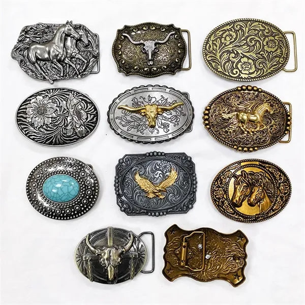 Western Belt Buckles # Antique Cowboy Rodeo Style