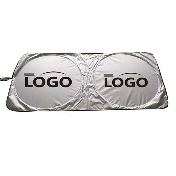 Car Windshield Sunshade: Foldable with Storage Pocket