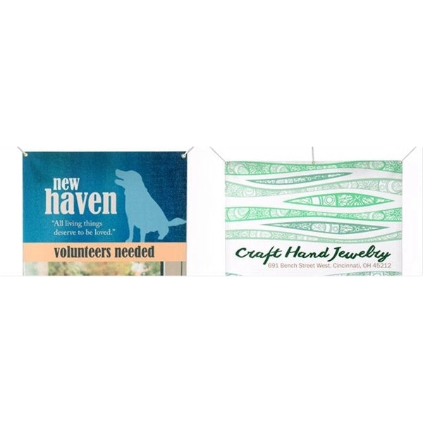 Banner - Canvas, 9oz White Woven Fabric