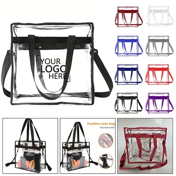 Clear Tote Bag with Zipper