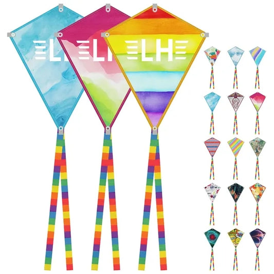 Full Color Kite Toy With String Set