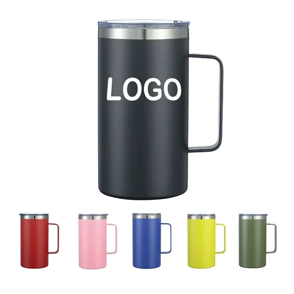 24oz Large Capacity Travel Mug with Handle