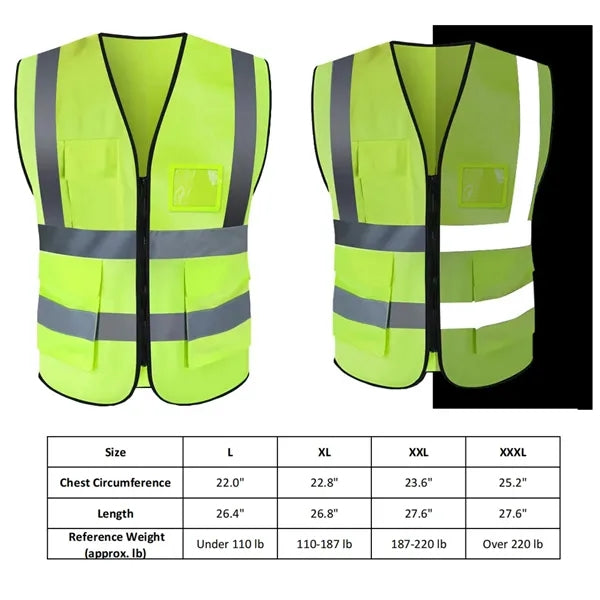 High-visibility reflective vests,Customizable