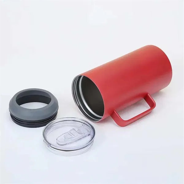 40oz large tumbler beer bottle holder cooler with handle