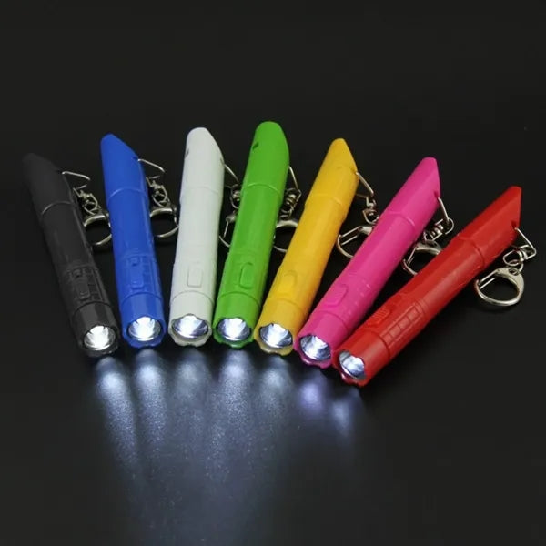 MOQ Camping Whistle Lanyard with LED Light Pen & Flashlight