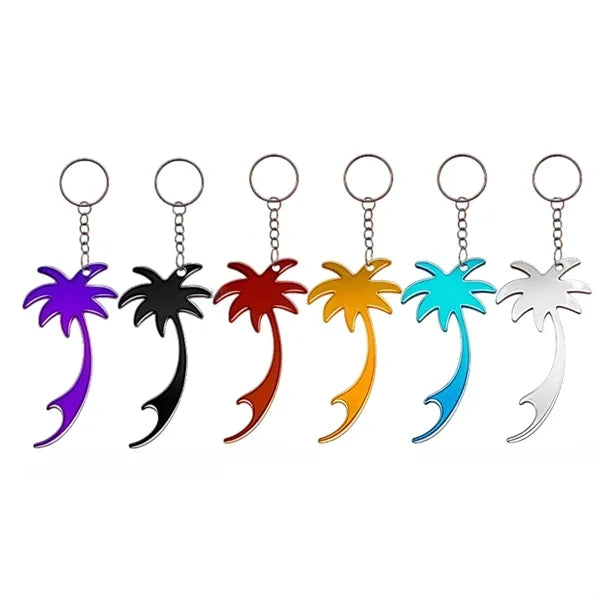 Palm Tree Bottle Opener with Keychain