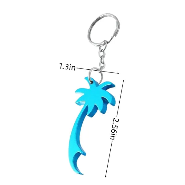 Palm Tree Bottle Opener with Keychain