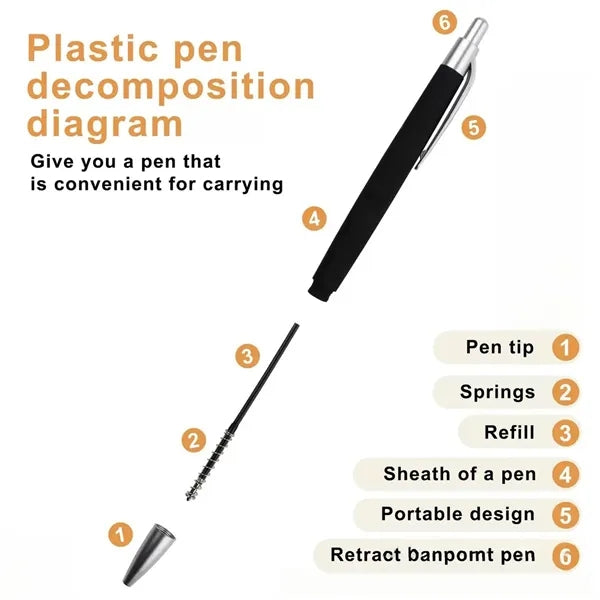 Business Ballpoint Pen Custom Logo Plastic