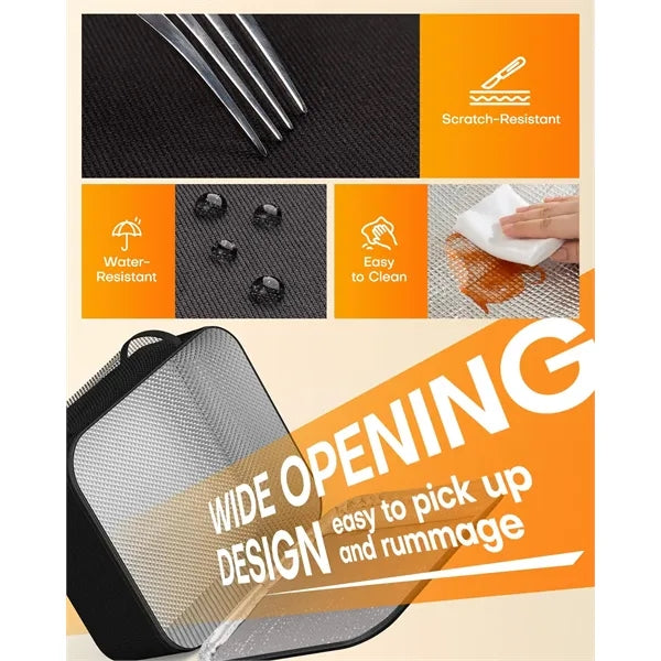 Large Capacity Insulated Lunch Bag with Mutiple Pockets