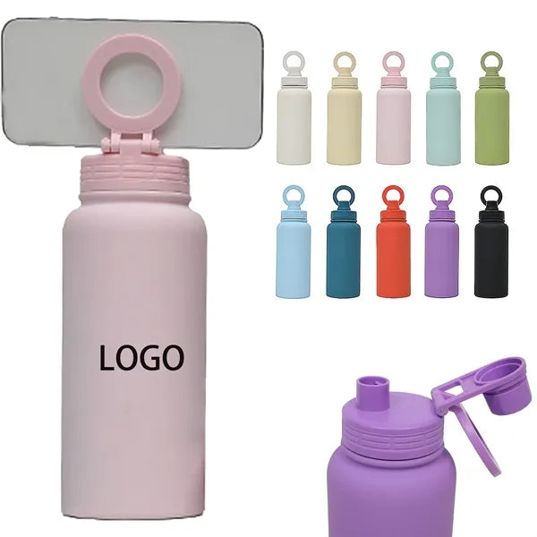 33oz Magnetic Phone Bracket Water Bottle