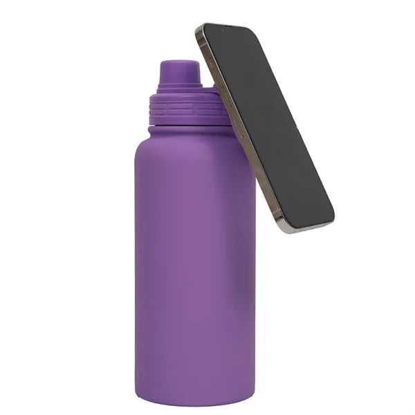33oz Magnetic Phone Bracket Water Bottle