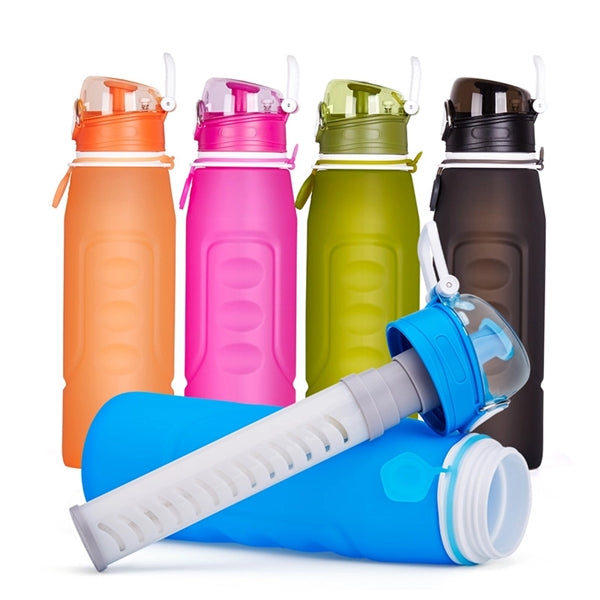 24oz Folding Sports Water Bottles- FDA certified