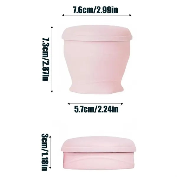 6oz Foldable Silicone Cup with Lid and Lanyard
