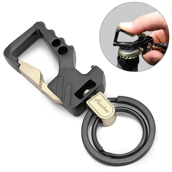 Multi-function 3-in-1 Key Tag With Bottle Opener and spinner