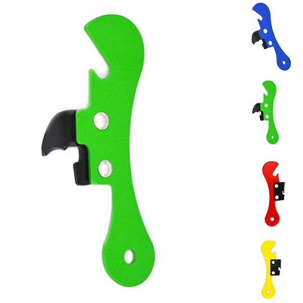 Solid Color Aluminum Bottle Opener and Keychain