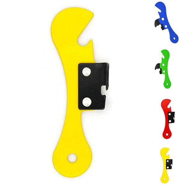 Solid Color Aluminum Bottle Opener and Keychain