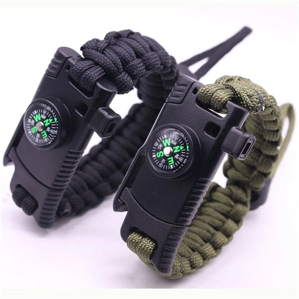 Paracord Survival Bracelet with Whistle-Military Series