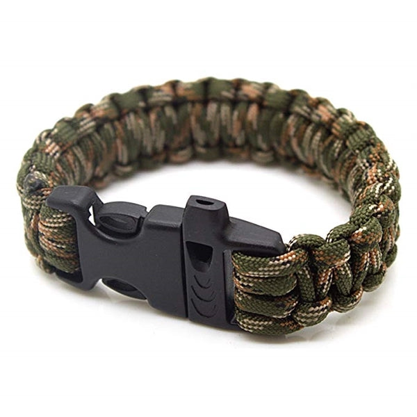 Paracord Survival Bracelet with Whistle-Military Series