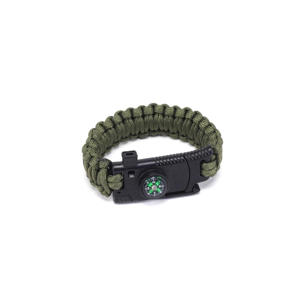 Paracord Survival Bracelet with Whistle-Military Series