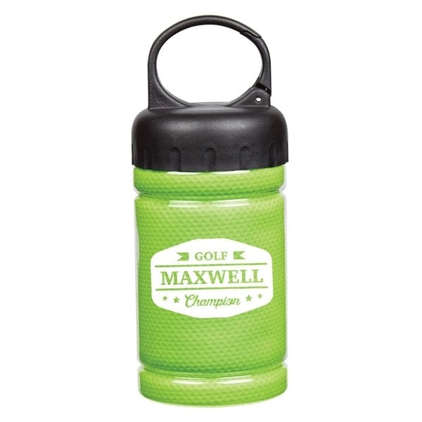 Cooling Towel in Carabiner Case