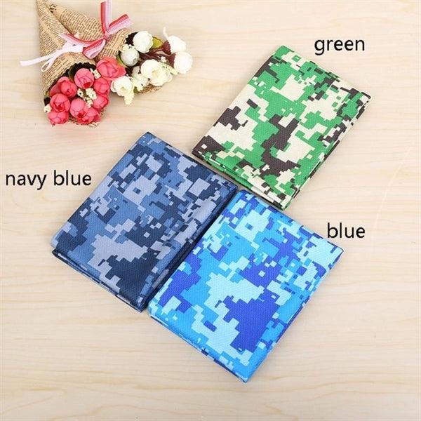 Camouflage cooling towel with CARABINER CASE
