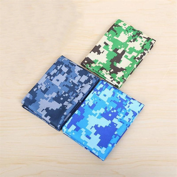 Camouflage cooling towel with CARABINER CASE