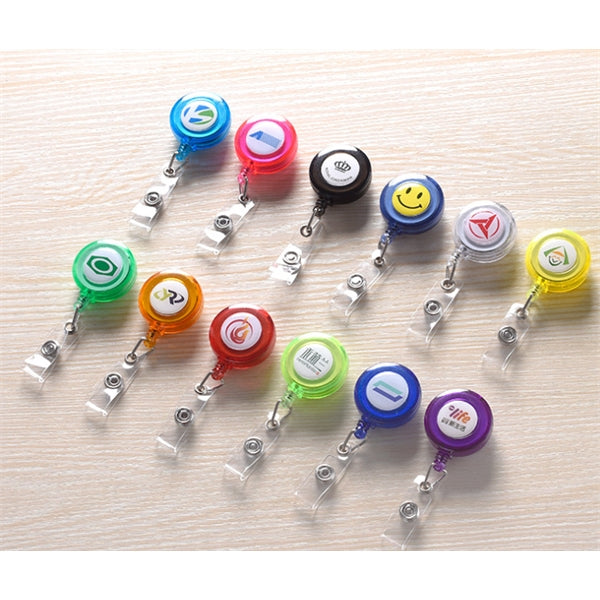 Bottle cap Retractable badge holder
